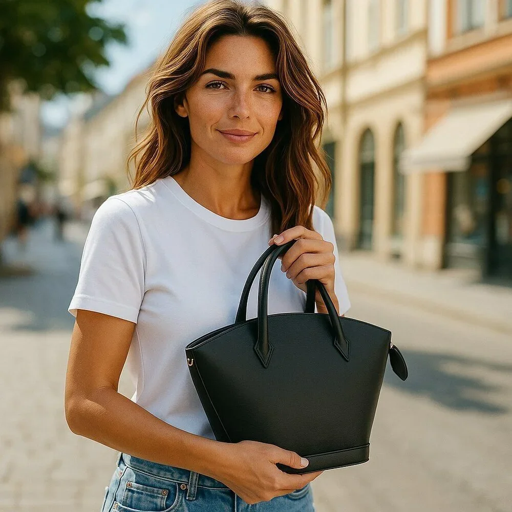 Louis Vuitton Saint Jacques PM Black Epi Leather Tote Bag